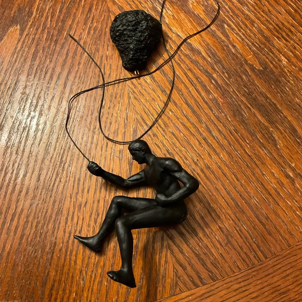 “Climbing Man” (One)Figure Creative Fun Durable Resin Sculpture Decor!